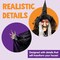 Animated Witch Halloween Decorations Outdoor Indoor Witch Decor Scary Halloween Animatronics, Hanging Talking Witch Sound Activated Led Lights Eyes Haunted House Yard Garden Lawn